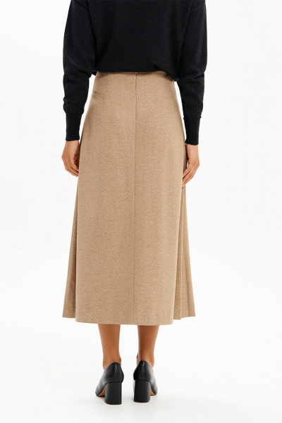 Юбка Nelva 4924 кофейно-бежевый - фото 2