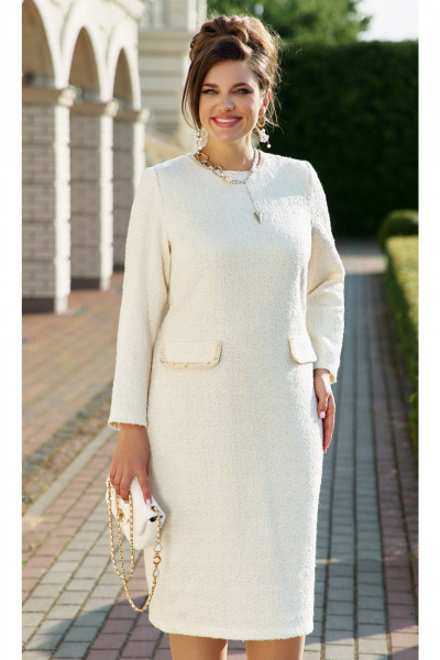 Платье Vittoria Queen 26363 экрю - фото 7