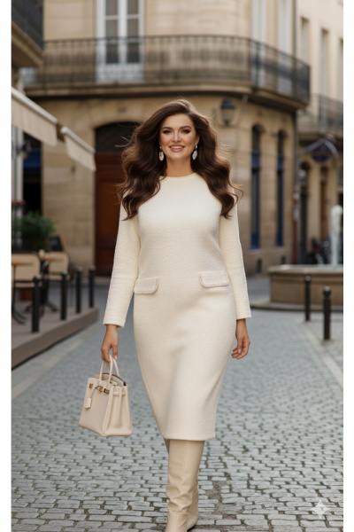 Платье Vittoria Queen 26363 экрю - фото 1