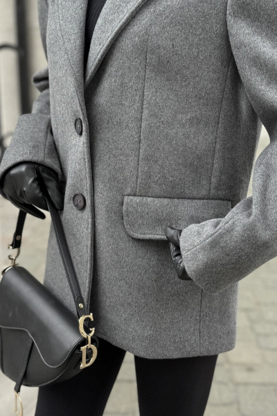 Жакет DAVA 7009 серый - фото 15