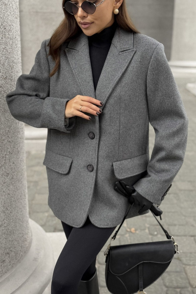 Жакет DAVA 7009 серый - фото 14