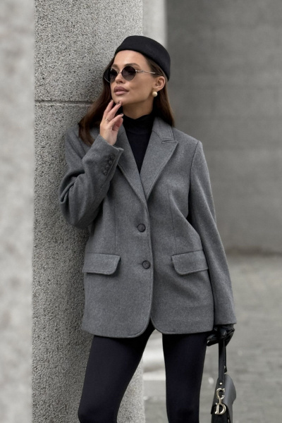 Жакет DAVA 7009 серый - фото 6