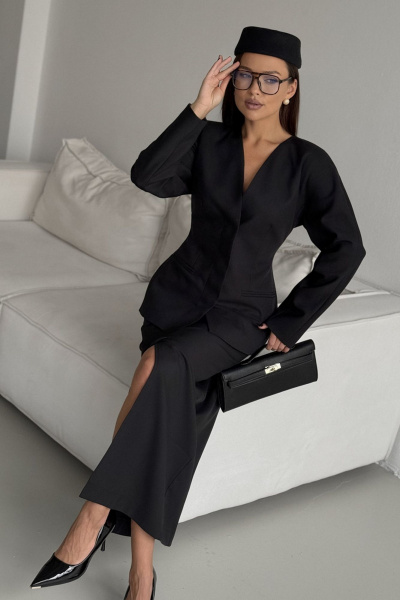 Жакет DAVA 3138 черный - фото 8