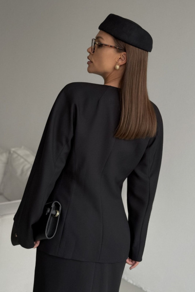 Жакет DAVA 3138 черный - фото 6