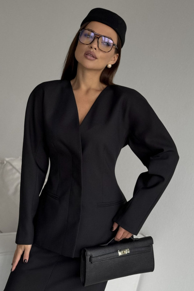 Жакет DAVA 3138 черный - фото 3