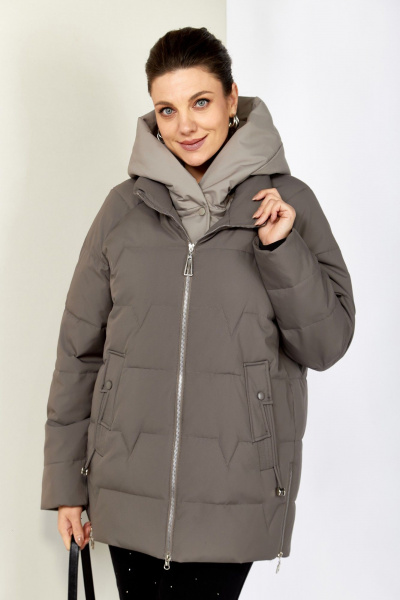 Куртка Shetti 2200 серо-лиловый - фото 6