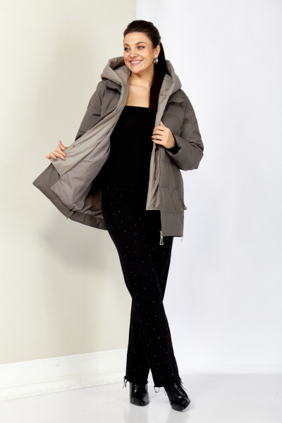 Куртка Shetti 2200 серо-лиловый - фото 5