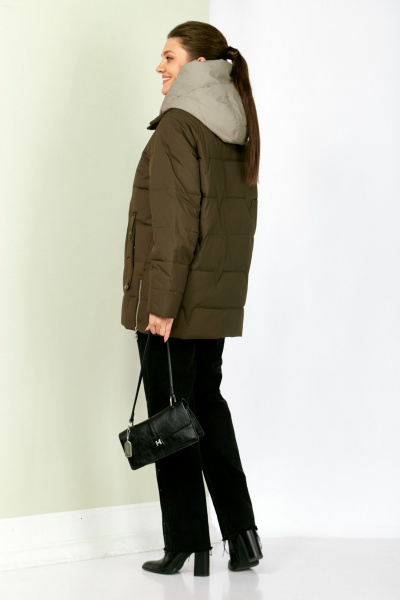 Куртка Shetti 2200 хаки - фото 7