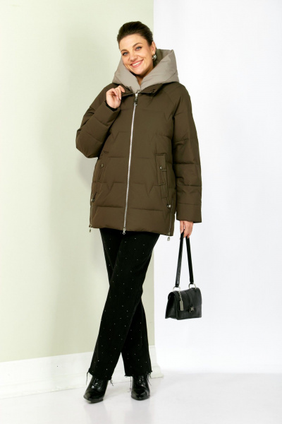 Куртка Shetti 2200 хаки - фото 6