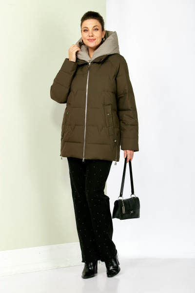 Куртка Shetti 2200 хаки - фото 3