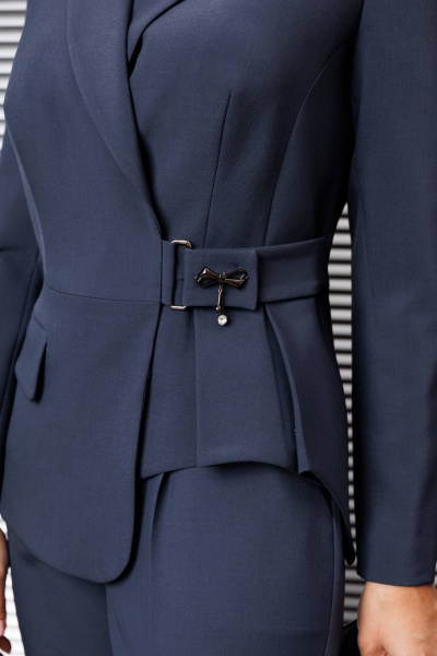 Брюки, жакет Мода Юрс 25-2926 серый - фото 3