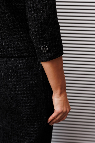 Жакет, юбка Мода Юрс 25-2937 черный - фото 9