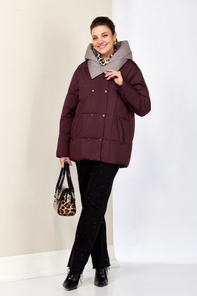 Куртка Shetti 2201 винный - фото 1