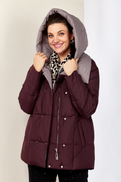 Куртка Shetti 2201 винный - фото 6