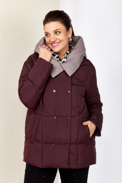 Куртка Shetti 2201 винный - фото 7