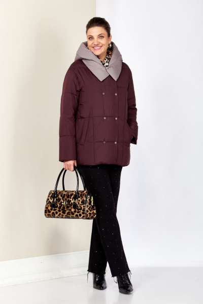 Куртка Shetti 2201 винный - фото 3