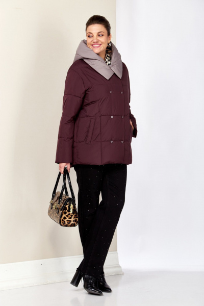 Куртка Shetti 2201 винный - фото 4