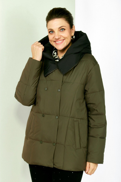 Куртка Shetti 2201 хаки - фото 6