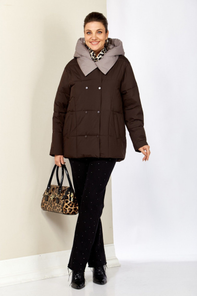 Куртка Shetti 2201 шоколад - фото 2