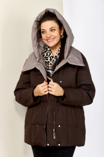 Куртка Shetti 2201 шоколад - фото 5
