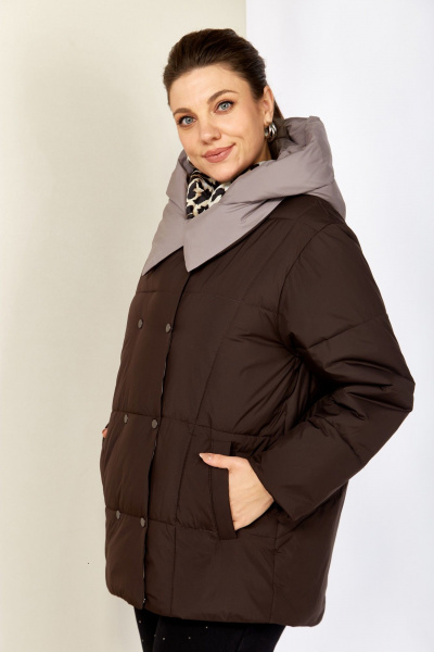 Куртка Shetti 2201 шоколад - фото 4