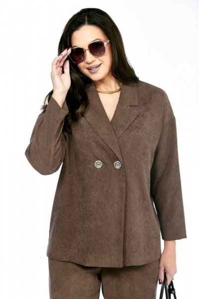 Брюки, жакет Taita plus 2530 капучинно - фото 6