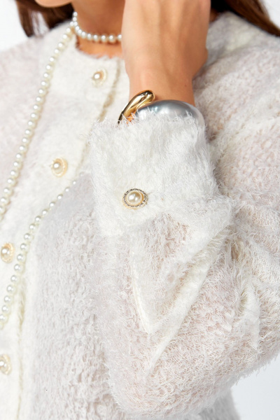 Блуза, юбка Мишель стиль 1329 бело-черный - фото 11