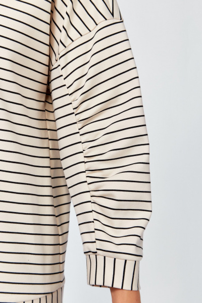 Брюки, туника Мишель стиль 1320 кремово-черный - фото 8