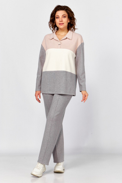 Брюки, джемпер БагираАнТа 1074 серый - фото 2