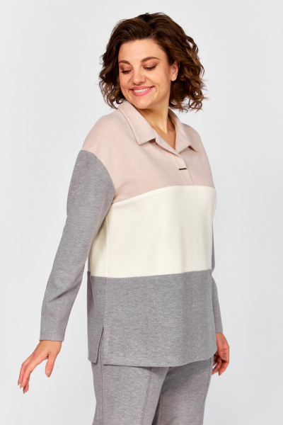 Брюки, джемпер БагираАнТа 1074 серый - фото 4