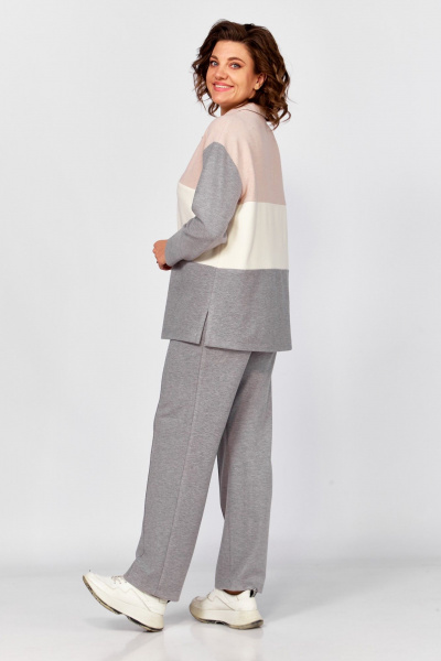 Брюки, джемпер БагираАнТа 1074 серый - фото 6