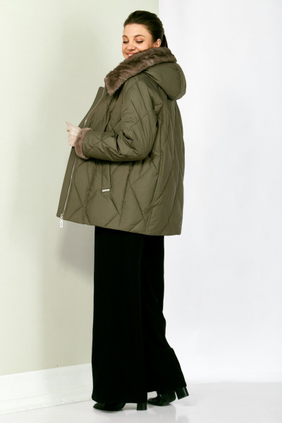 Куртка Shetti 2202 олива - фото 7