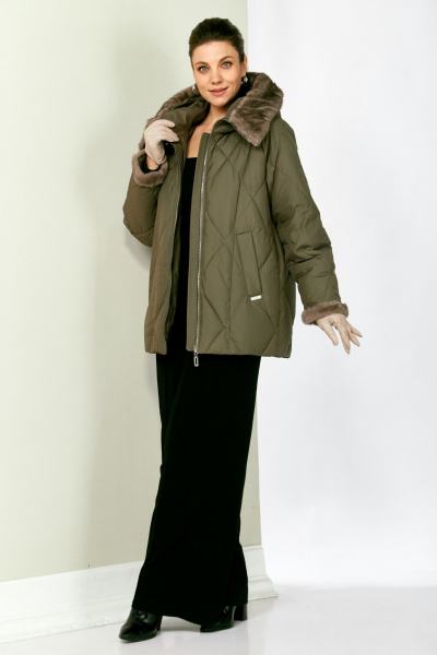 Куртка Shetti 2202 олива - фото 6