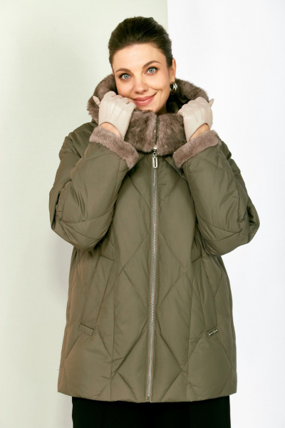 Куртка Shetti 2202 олива - фото 5