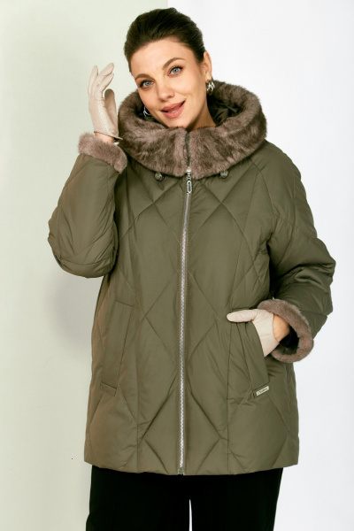 Куртка Shetti 2202 олива - фото 3