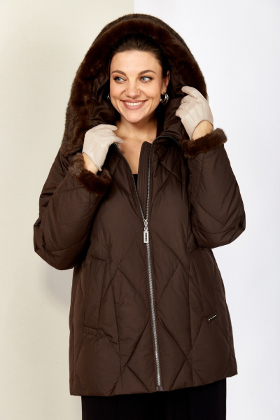 Куртка Shetti 2202 шоколад - фото 5