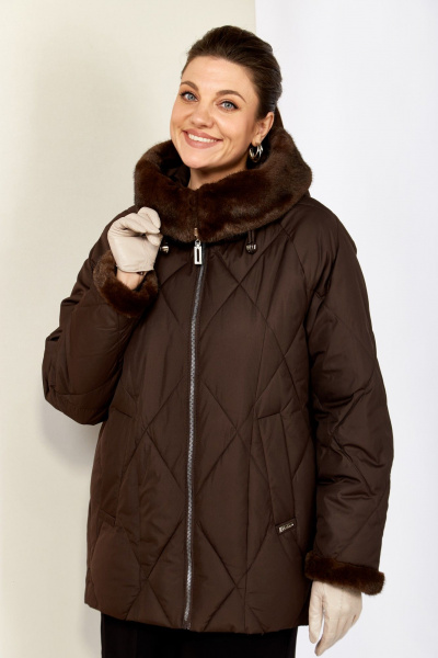 Куртка Shetti 2202 шоколад - фото 4