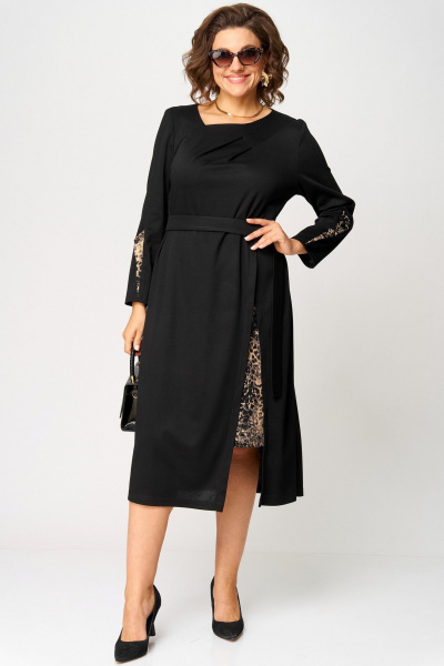 Платье EVA GRANT 7220Б принт_капучино - фото 11