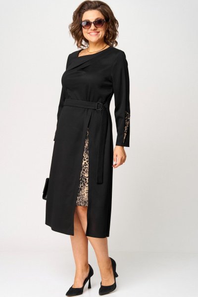 Платье EVA GRANT 7220Б принт_капучино - фото 10