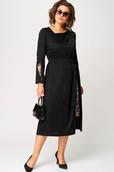 Платье EVA GRANT 7220Б принт_капучино - фото 9