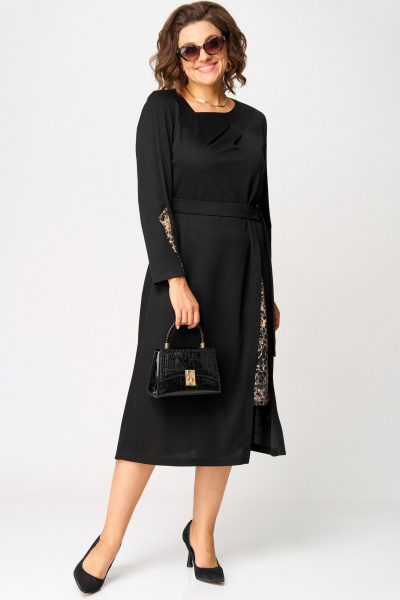 Платье EVA GRANT 7220Б принт_капучино - фото 8