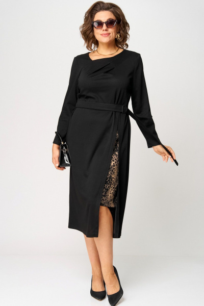 Платье EVA GRANT 7220Б принт_капучино - фото 7