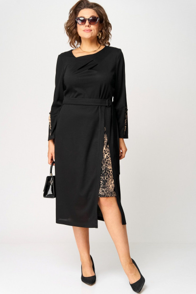 Платье EVA GRANT 7220Б принт_капучино - фото 1