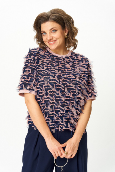 Брюки, джемпер Michel chic 1440 темно-синий - фото 6