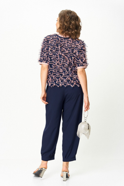 Брюки, джемпер Michel chic 1440 темно-синий - фото 4