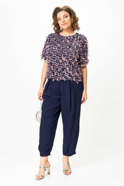 Брюки, джемпер Michel chic 1440 темно-синий - фото 2