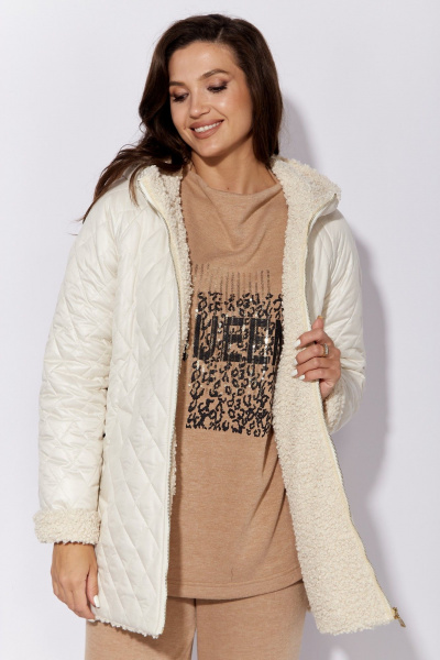 Куртка TAiER 1408 молочный - фото 5