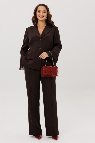 Брюки, жакет Mubliz 226 коричневый - фото 13
