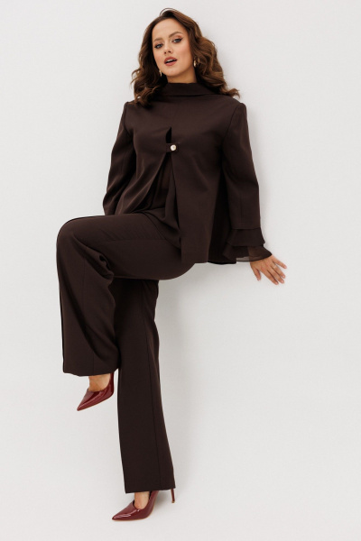Брюки, жакет Mubliz 226 коричневый - фото 8