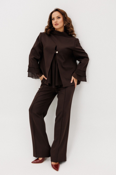 Брюки, жакет Mubliz 226 коричневый - фото 7